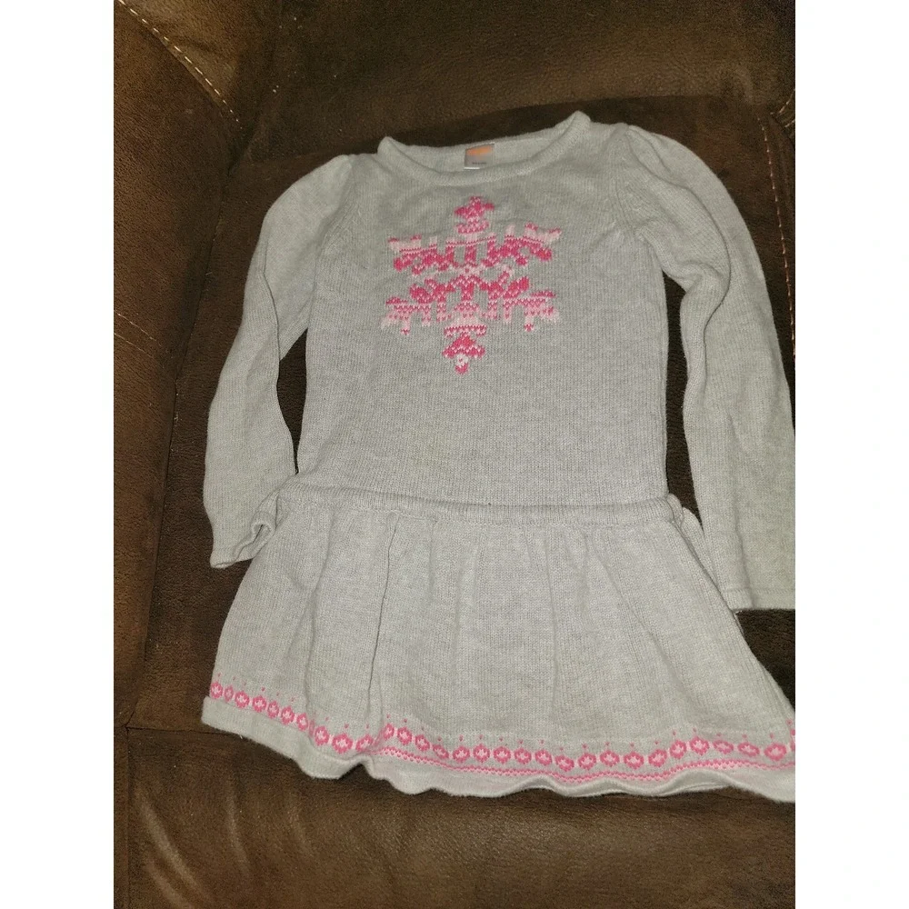 Gymboree fair‎ isle flurry snowflake sweater dress size 5